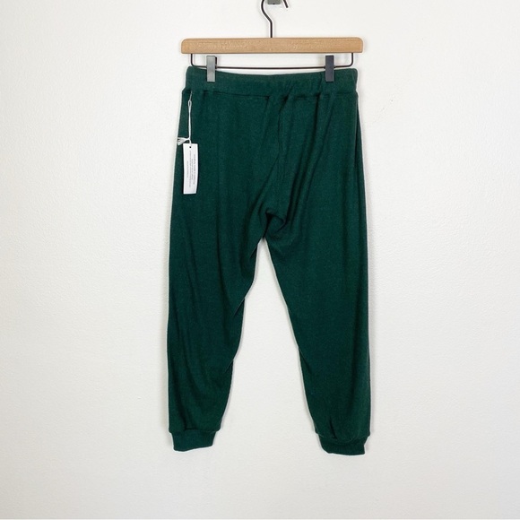 perfectwhitetee Brooke Cozy Triblend Ribbed Jogger Green - Picture 3 of 6